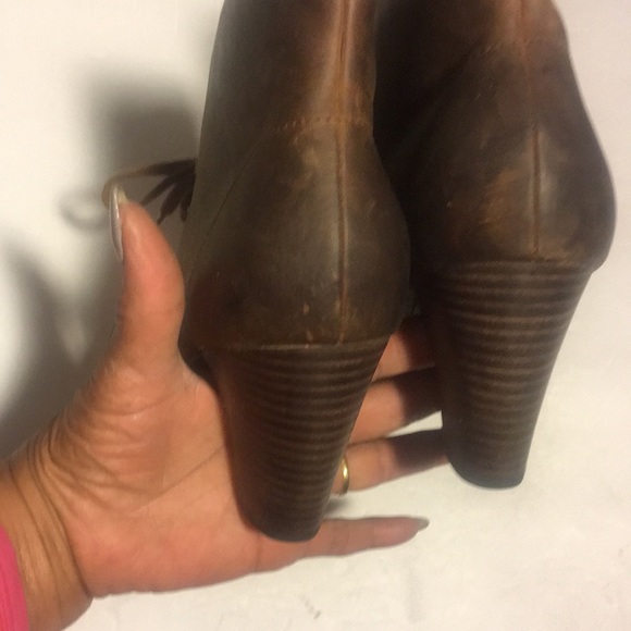 INDIGO by CLARKS Distressed Leather Bootie - Picture 3 of 6